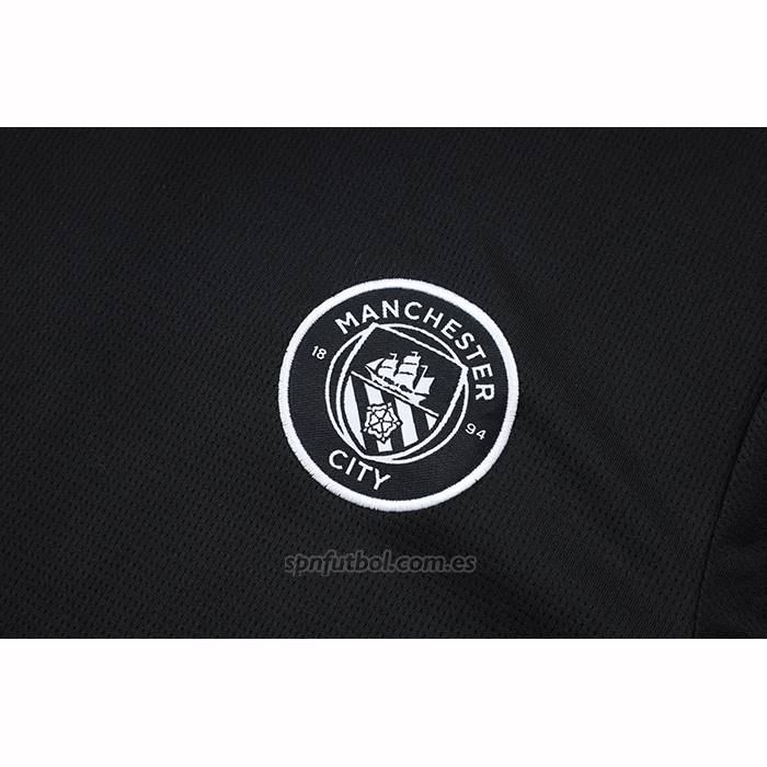 Chandal del Manchester City Manga Corta 2025-2026 Negro - Pantalon Corto